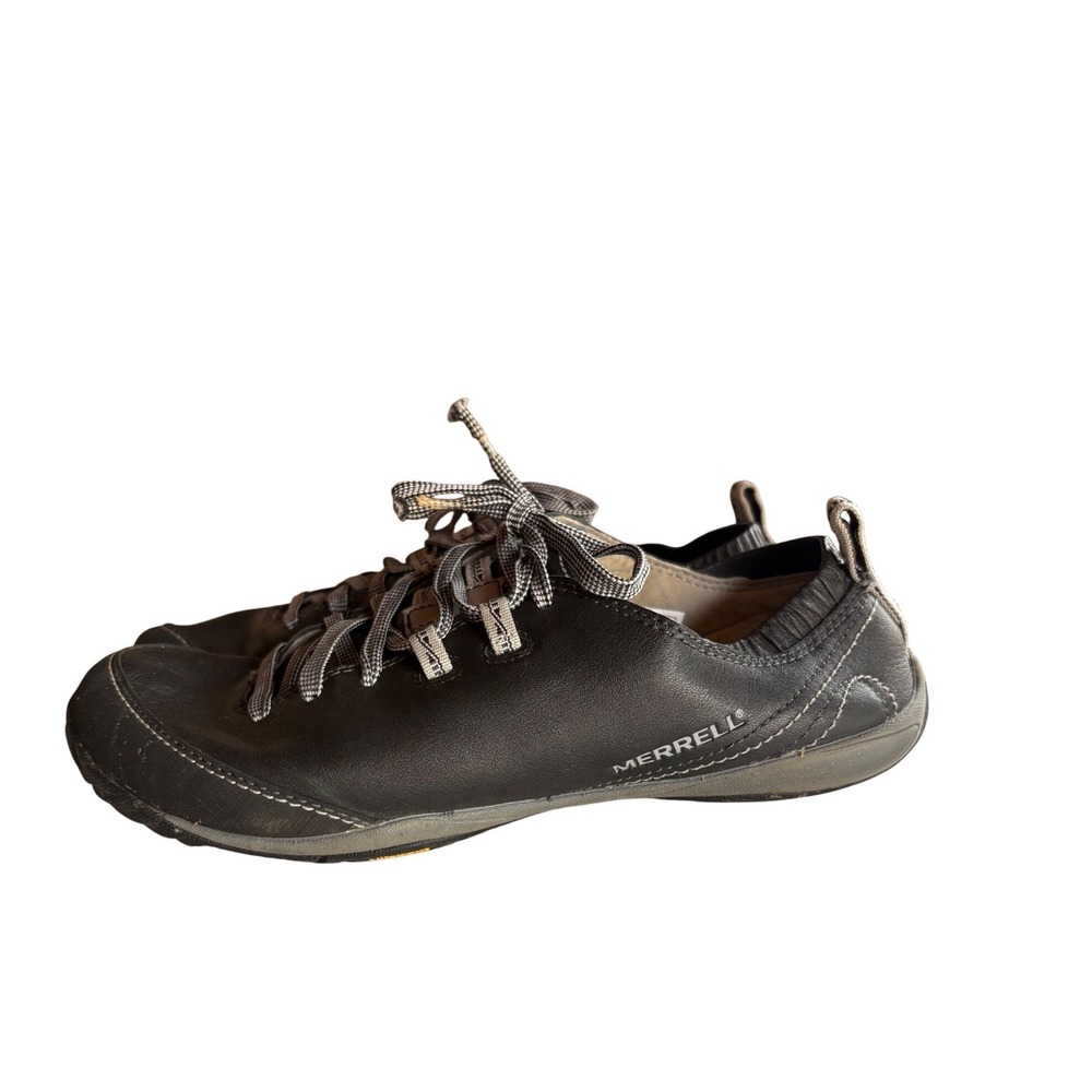 Merrell Mighty Glove Black Leather Barefoot Sneakers J68398 Womens 9 Vibram - Picture 5 of 10
